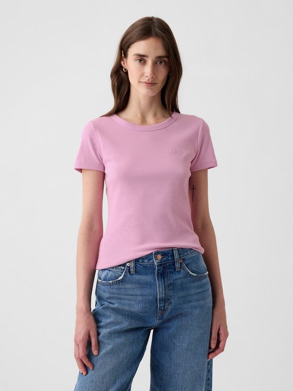 GAP GAP Ribbed T-shirt with logo - Women