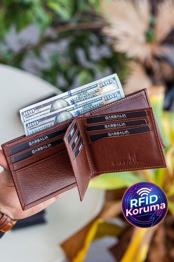 Garbalia Garbalia Liverpool Genuine Leather Men's Wallet with Rfid Blocker Coin Compartment