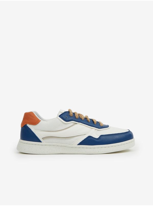 GEOX Geox Blue and White Mens Sneakers - Men