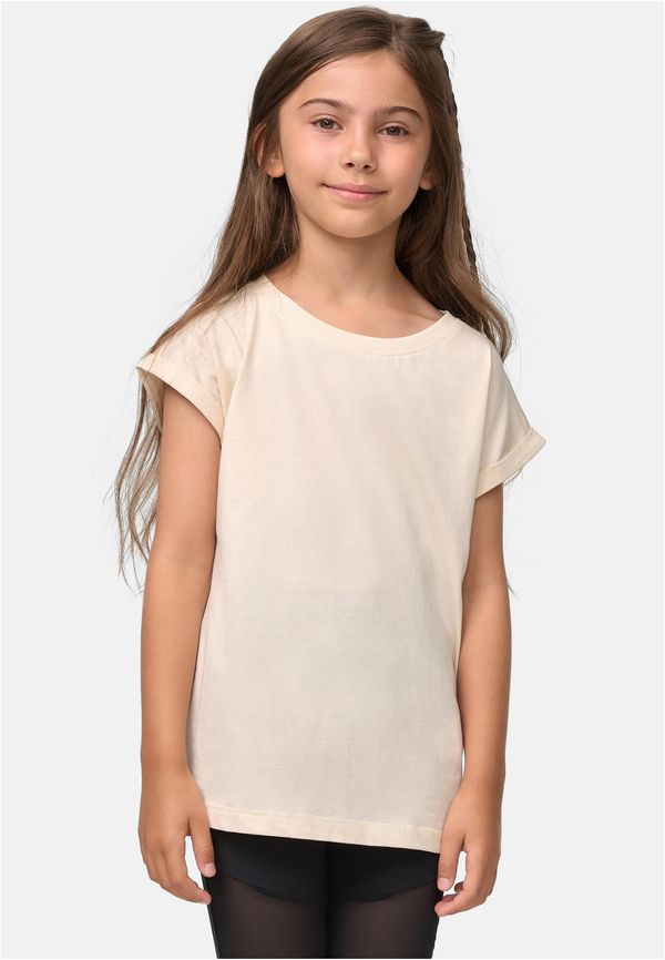 Urban Classics Kids Girls' Organic T-Shirt with Extended Shoulder Whitesand