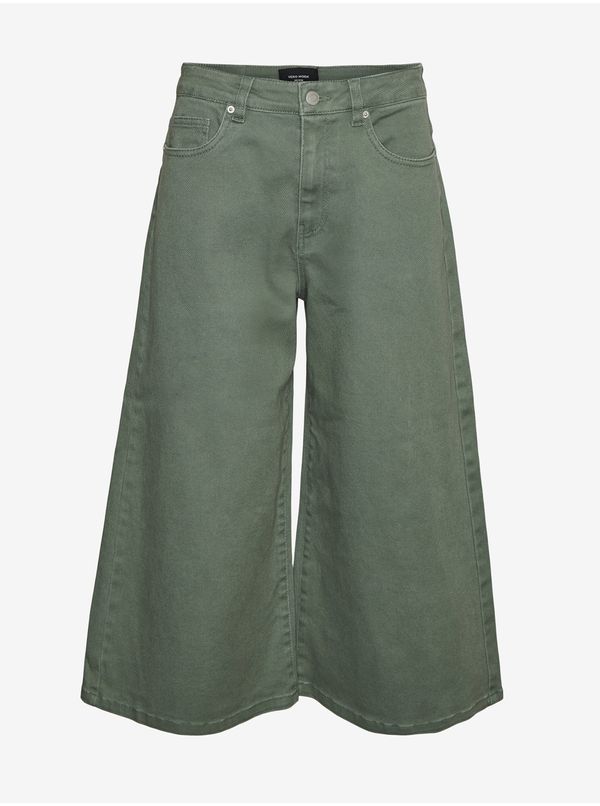 Vero Moda Green cropped wide-leg jeans VERO MODA Clive - Women