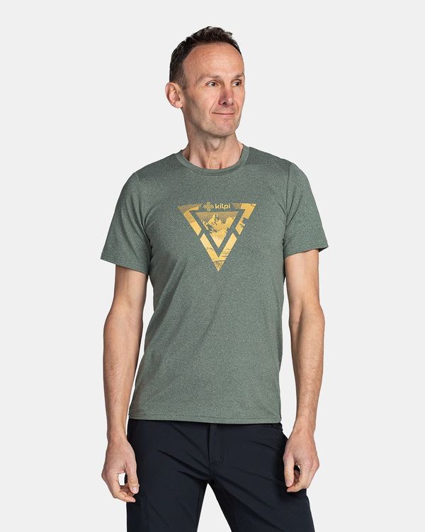 Kilpi Green men's sports T-shirt with print Kilpi LISMAIN