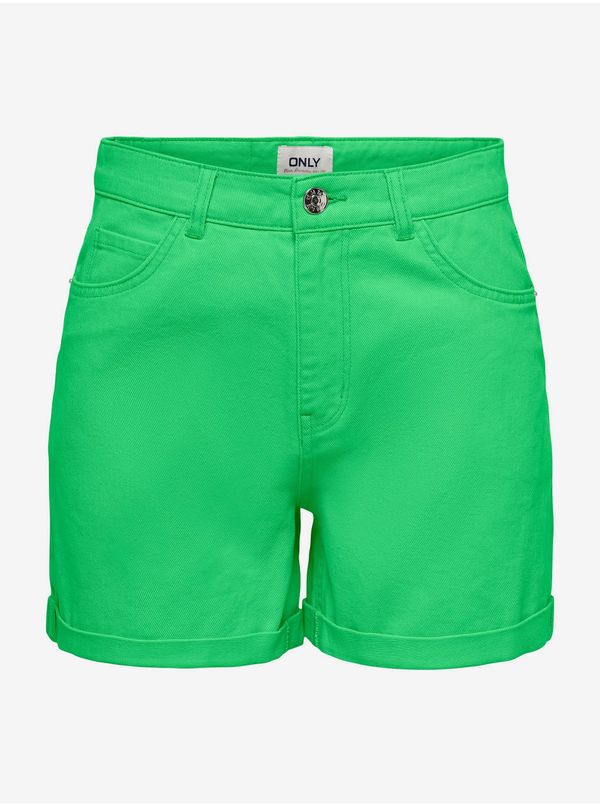Only Green Womens Denim Shorts ONLY Vega - Women