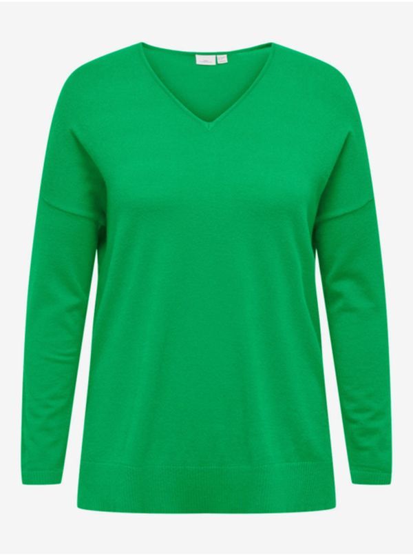 Only Green Womens Light Sweater ONLY CARMAKOMA Ibi - Women