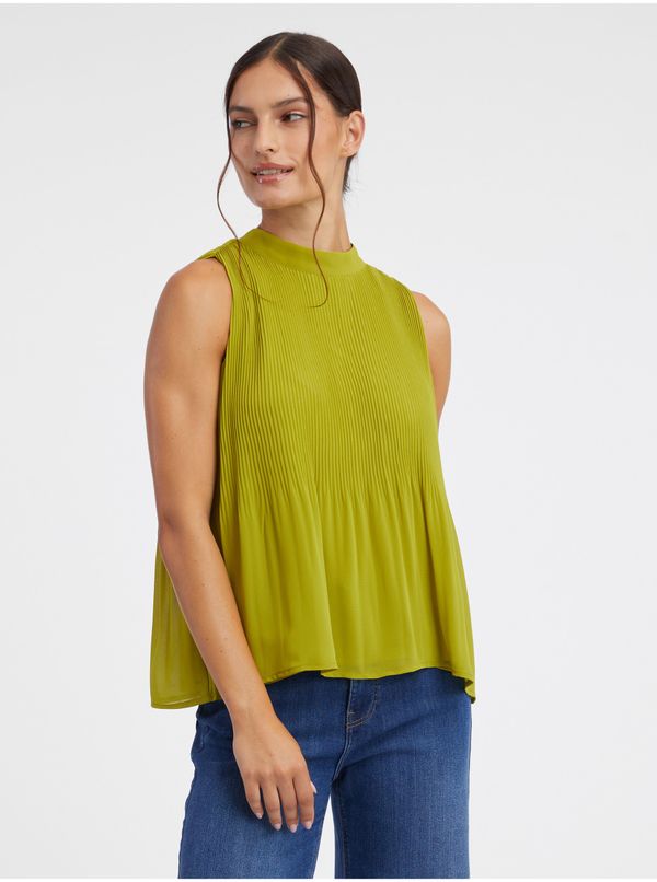 Orsay Green women's ribbed blouse ORSAY