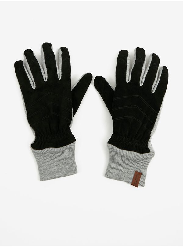 Tom Tailor Grey-black men's gloves Tom Tailor - Men