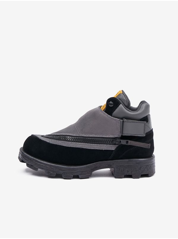 Diesel Grey-Black Men's Leather Shoes Diesel - Men's