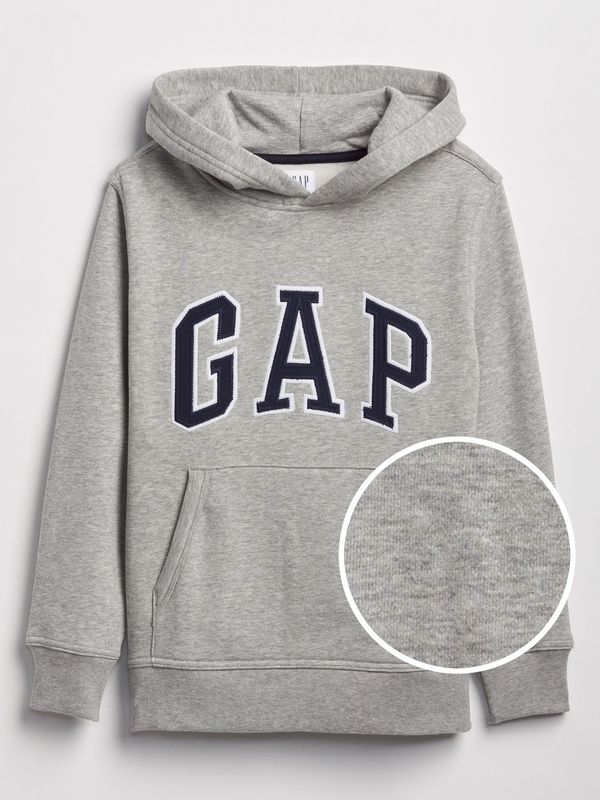 GAP Grey Boys' Children's Sweatshirt GAP Logo hoodie