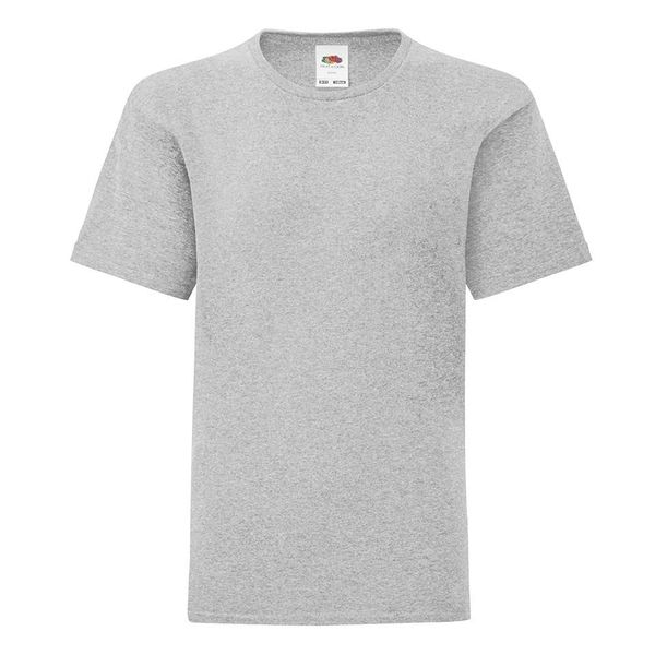 Fruit of the Loom Grey children's t-shirt in combed cotton Fruit of the Loom