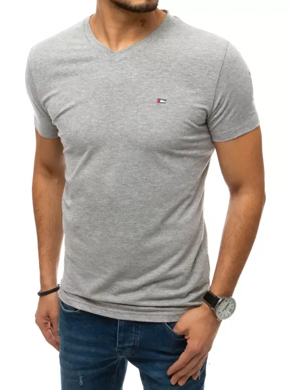 DStreet Grey Solid Color Men's T-Shirt Dstreet