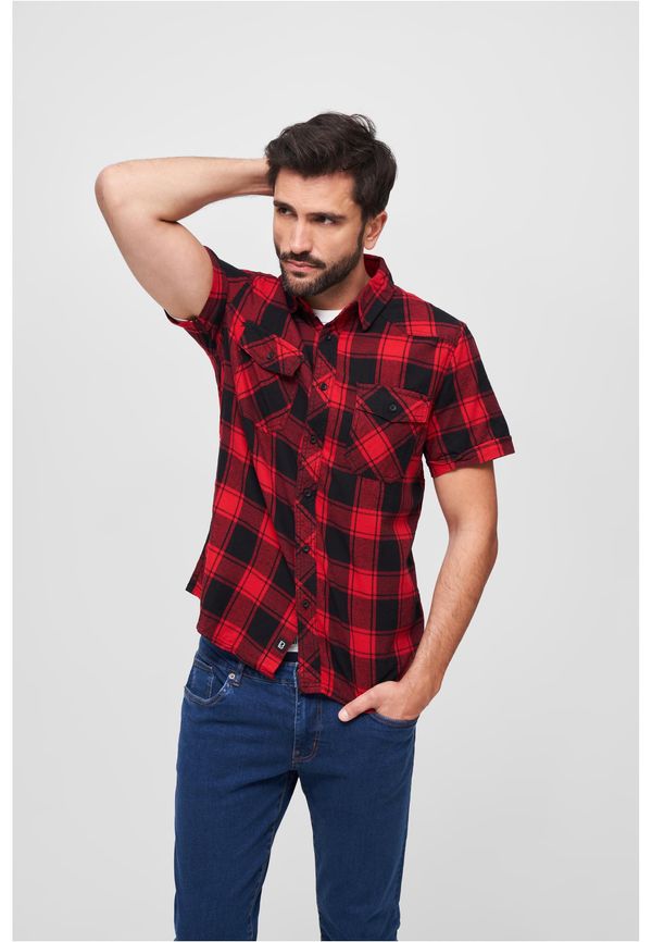 Brandit Half-sleeved shirt red/black