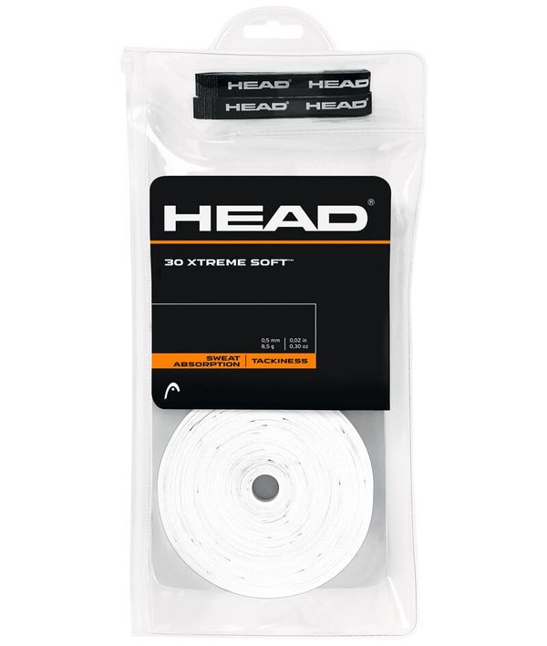 Head Head Top Grip Xtreme Soft White (30 pcs)