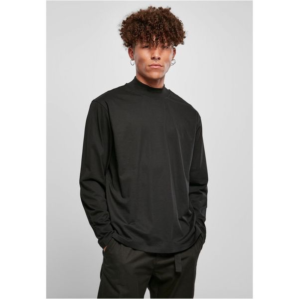 Urban Classics Heavy Boxes Mock Neck Long Sleeve Neck Black