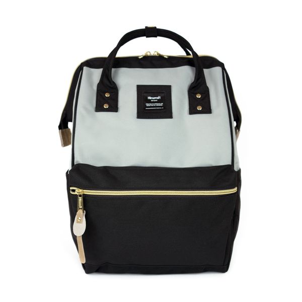 Himawari Himawari Unisex's Backpack Tr23184-4 Black/Light Grey