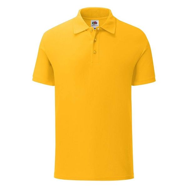 Fruit of the Loom Iconic Polo Friut of the Loom Men's Yellow T-Shirt