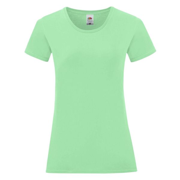 Fruit of the Loom Iconic Women's Mint T-shirt in combed cotton Fruit of the Loom