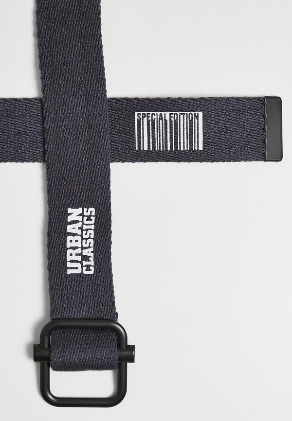Urban Classics Accessoires Industrial canvas belt 2 packs black/navy