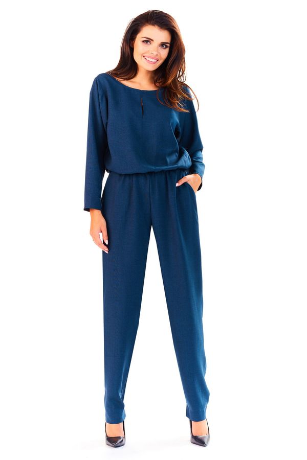 Infinite You Infinite You Woman's Jumpsuit M142 Navy Blue