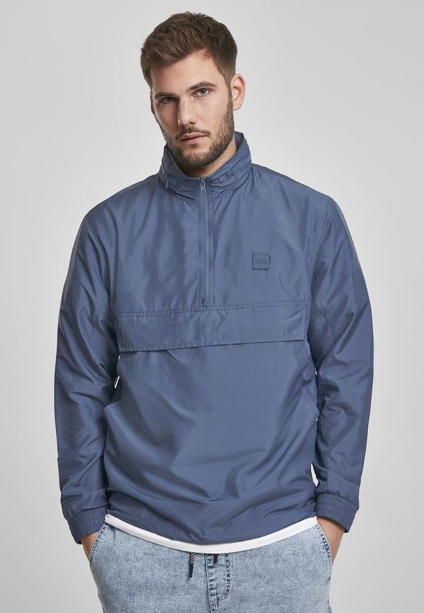 UC Men Jacket with concealed hood, vintage blue