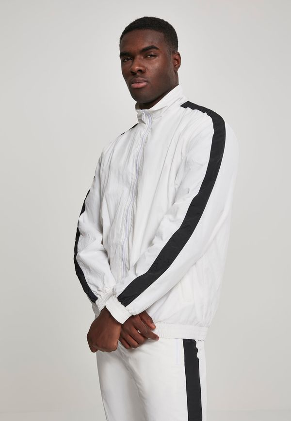 UC Men Jacket with striped sleeves wht/blk