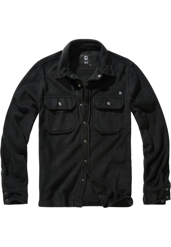 Brandit Jeff Fleece Long Sleeve Shirt Black