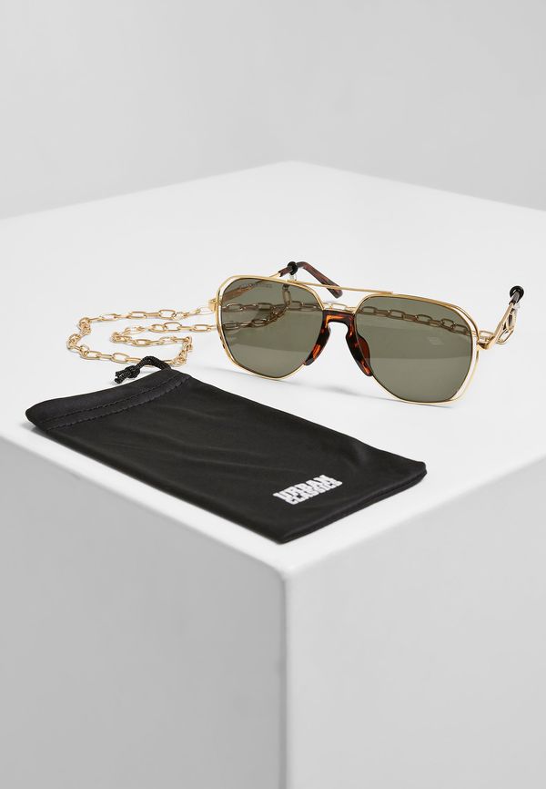 Urban Classics Accessoires Karphatos sunglasses with gold chain