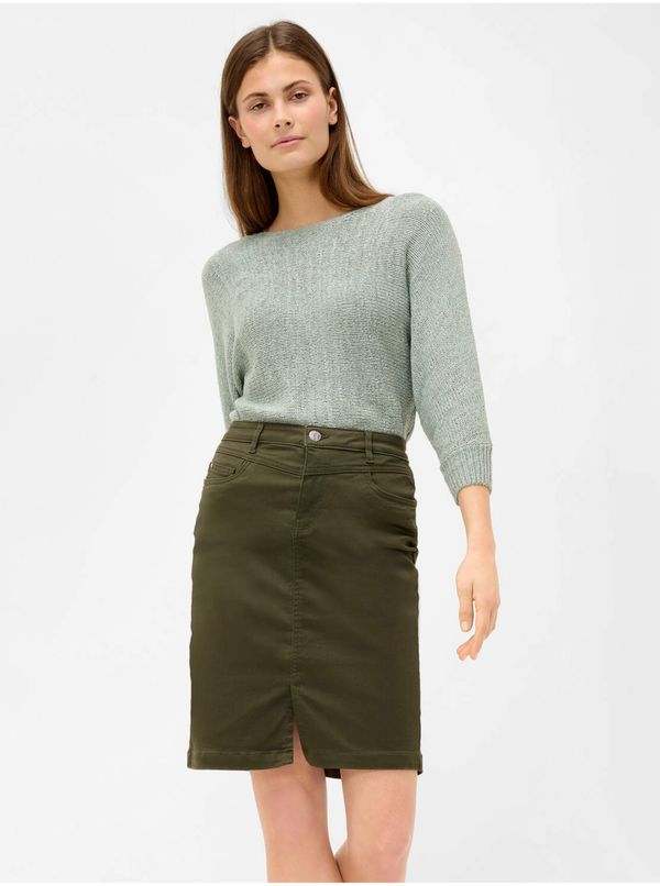 Orsay Khaki Short Sheath Skirt ORSAY - Women