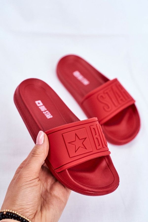 BIG STAR SHOES Kids Fashion Slippers Big Star - red