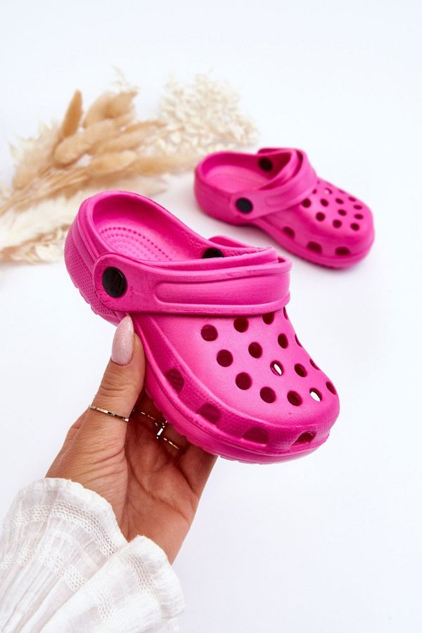 Kesi Kids Foam Crocs Slides Pink Percy