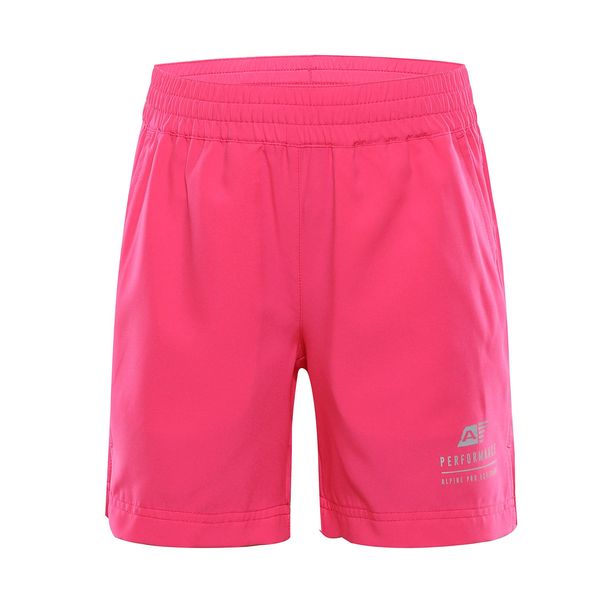 ALPINE PRO Kids quick-drying shorts ALPINE PRO SPORTO neon knockout pink