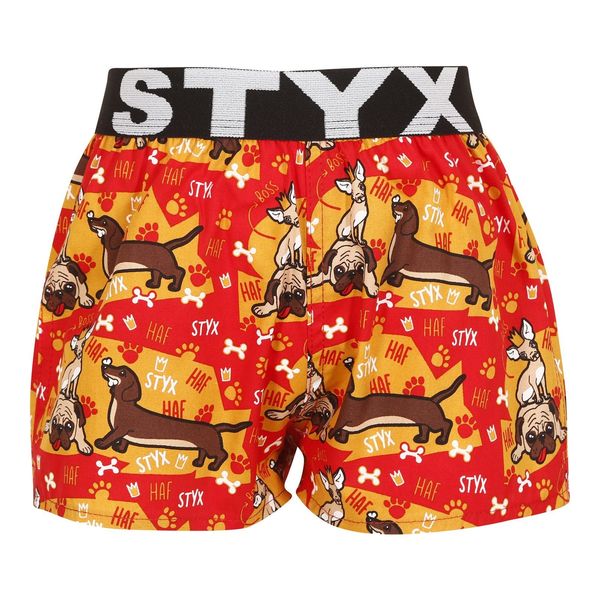 STYX Kids shorts Styx art sports rubber dogs