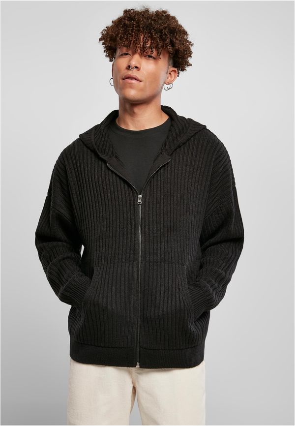 UC Men Knitted hood with zipper black