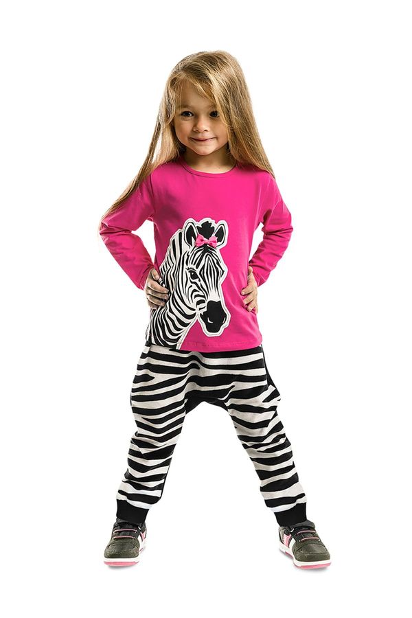 Denokids Komplet za devojčice Denokids CFF-20S1-407/Pink, Black, White