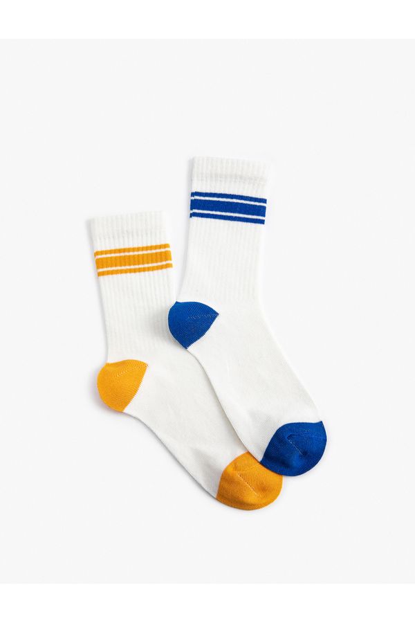 Koton Koton 2-Pack Socket Socks Striped
