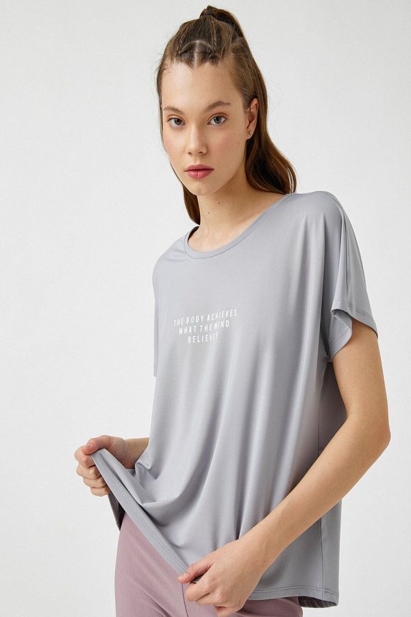 Koton Koton 2yak12005nk Women's T-shirt Gray