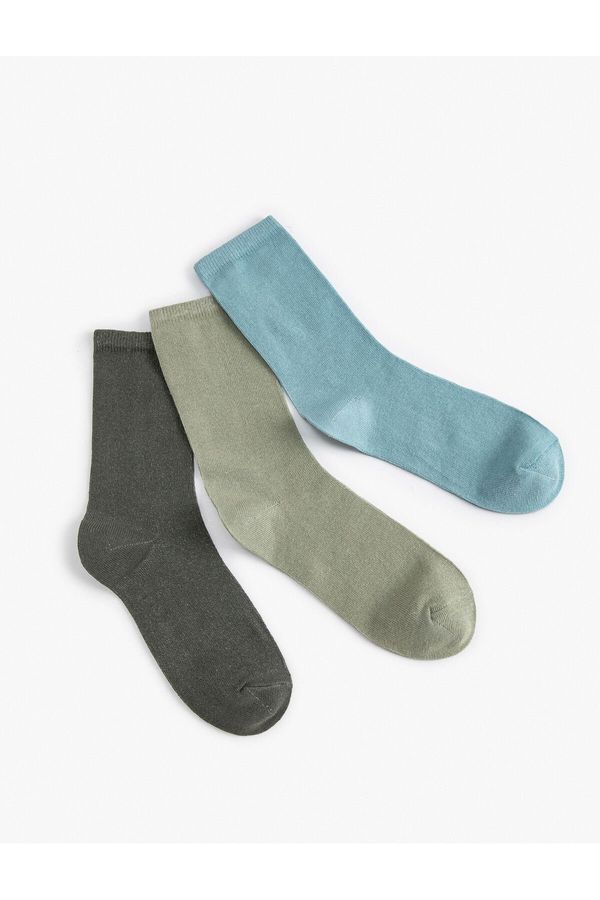 Koton Koton 3-Piece Basic Socks Set Multi Color