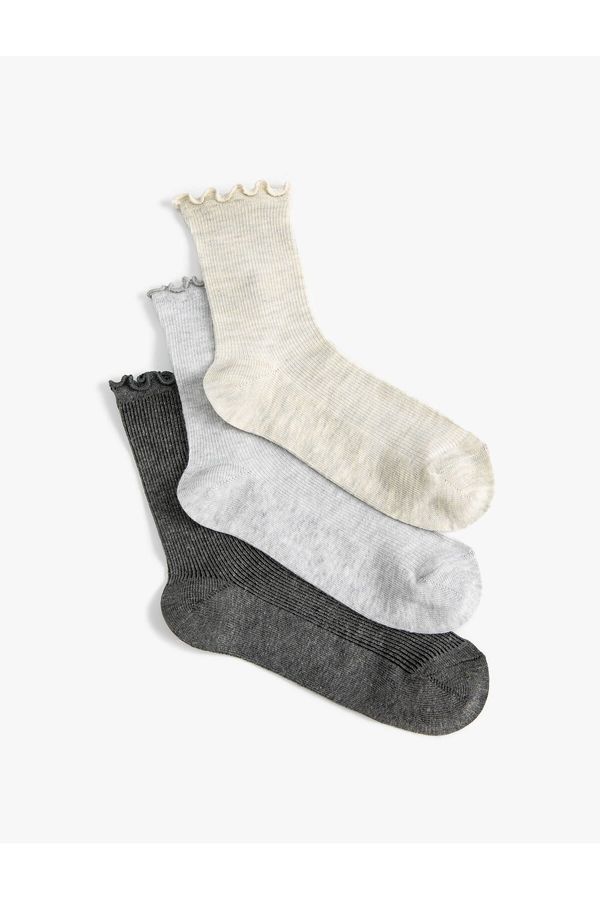 Koton Koton 3-Piece Set of Basic Socks