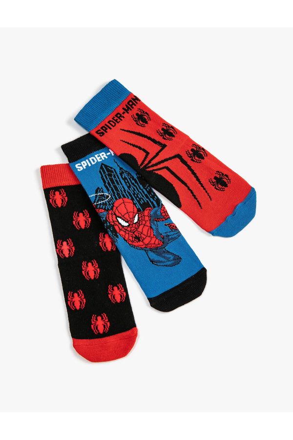 Koton Koton 3-Piece Spider-Man Socks Set Licensed