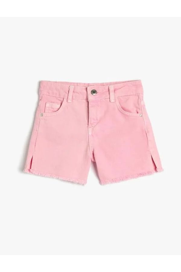 Koton Koton 3skg40067ad Girls' Denim & Canvas Shorts Pink
