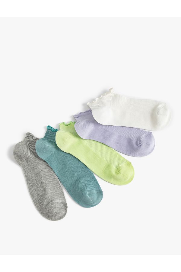 Koton Koton 5-Piece Booties Socks Set Ruffle Detail Multi Color