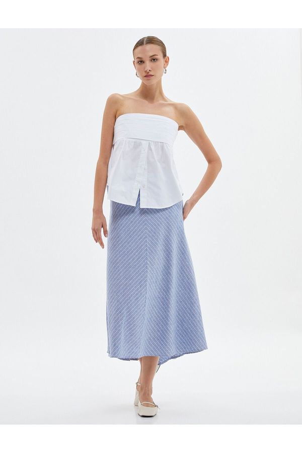 Koton Koton A-Line Midi Skirt Normal Waist