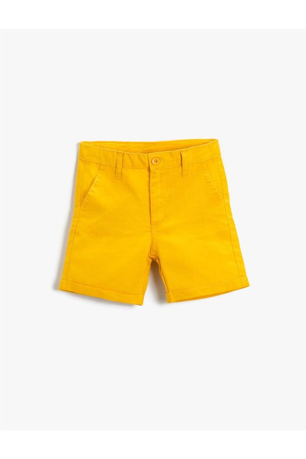 Koton Koton Above the Knee Shorts With Pockets With Button