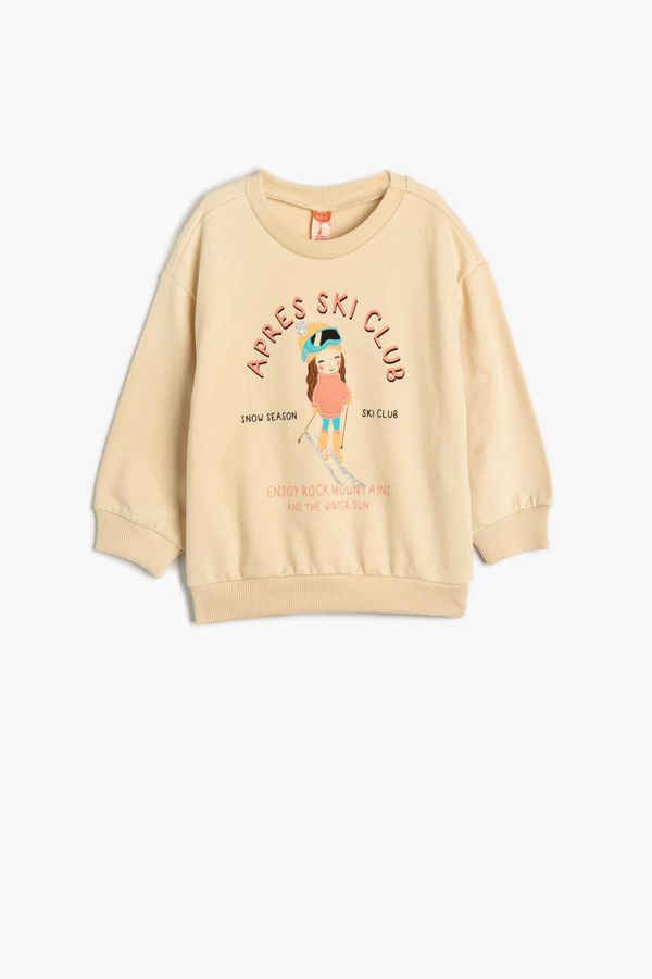 Koton Koton Baby Girl Beige Sweatshirt