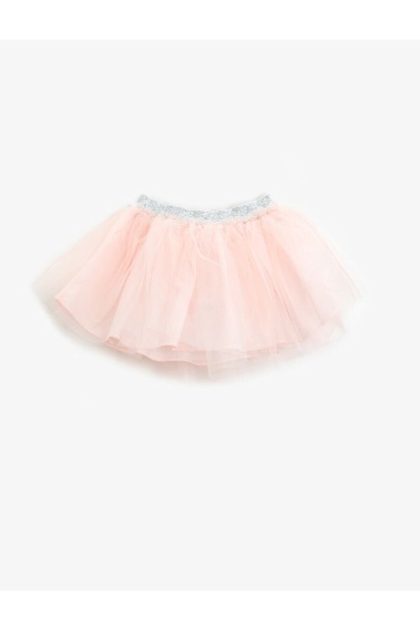 Koton Koton Baby Girl Pink Waist Glitter Tutu Skirt