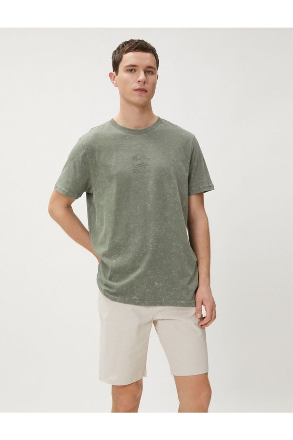 Koton Koton Basic Gabardine Shorts with Five Pockets Detailed and Buttoned Cotton