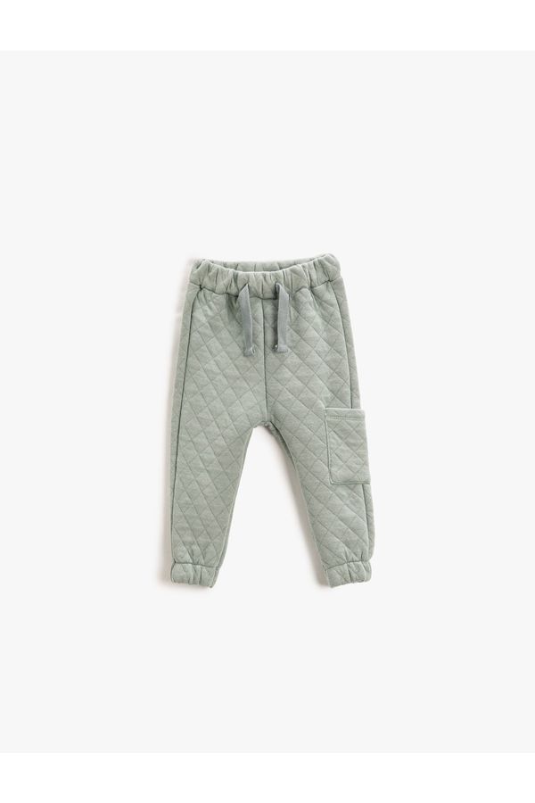 Koton Koton Basic Sweatpants Quilted Waistband