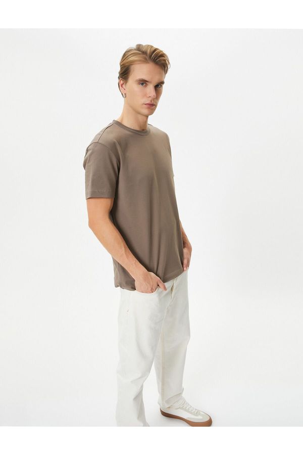 Koton Koton Basic T-Shirt Crew Neck Short Sleeve Cotton