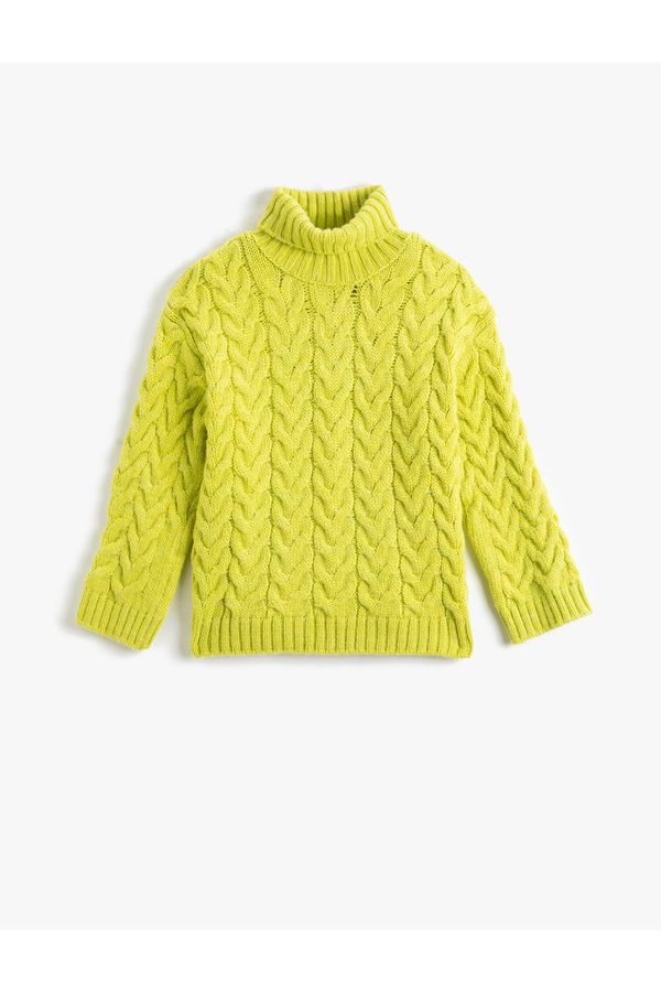 Koton Koton Basic Turtleneck Knit Sweater Long Sleeve Soft Textured