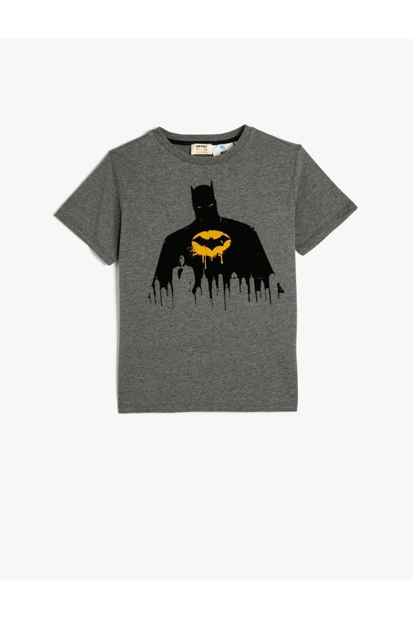 Koton Koton Batman T-Shirt Licensed Short Sleeve Crew Neck