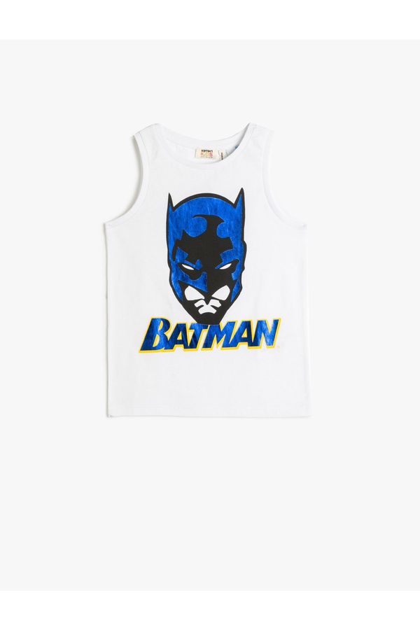 Koton Koton Batman Undershirt Licensed Printed Crewneck Cotton